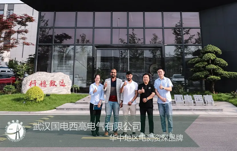 Oman customer inspects transformer test system and related equipment